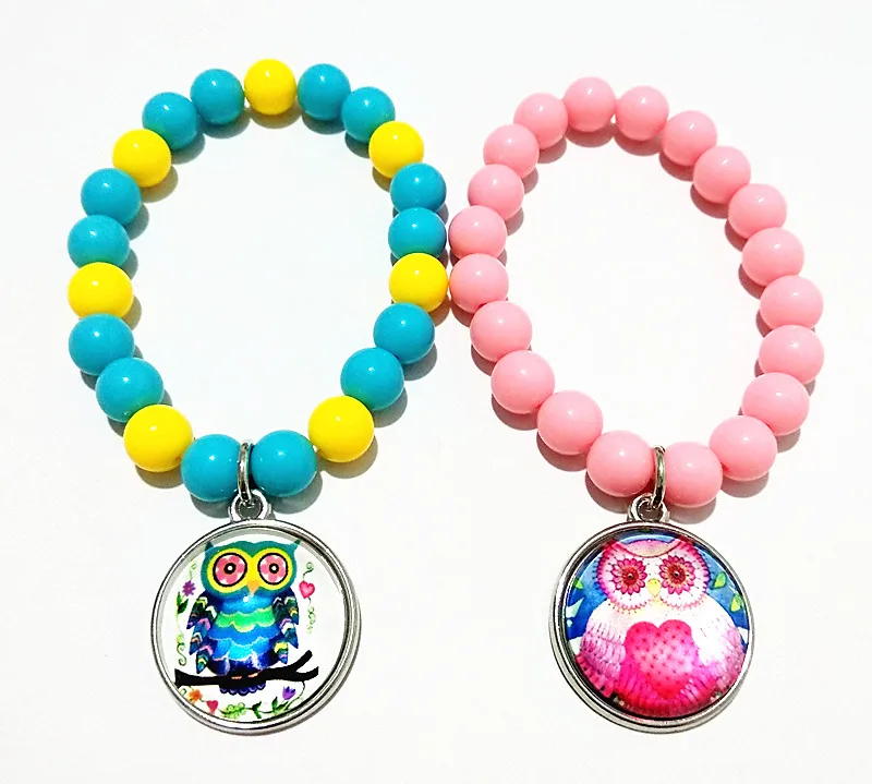 24pcs/lot Owl Pink Rose Blue Beads glass bracelets Leather Cartoon hand chain for girls Bangle best gift
24pcs/lot Owl Pink Rose Blue Beads glass bracelets Leather Cartoon hand chain for girls Bangle best gift