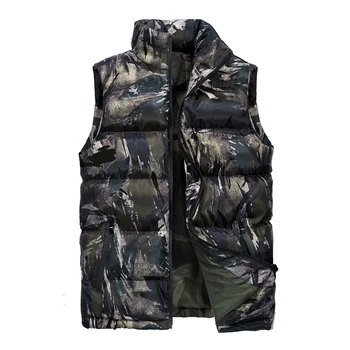 Fashion Casual Vest Men Winter Slim Warm Sleeveless Jacket Camouflage Army Waistcoat Men's Vest Large Size Yelek Polyester Vests
Fashion Casual Vest Men Winter Slim Warm Sleeveless Jacket Camouflage Army Waistcoat Men's Vest Large Size Yelek Polyester Vests