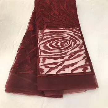 French Lace Fabric Nigerian French Fabric High Quality African Tulle Lace Fabric A1036-2
French Lace Fabric Nigerian French Fabric High Quality African Tulle Lace Fabric A1036-2
