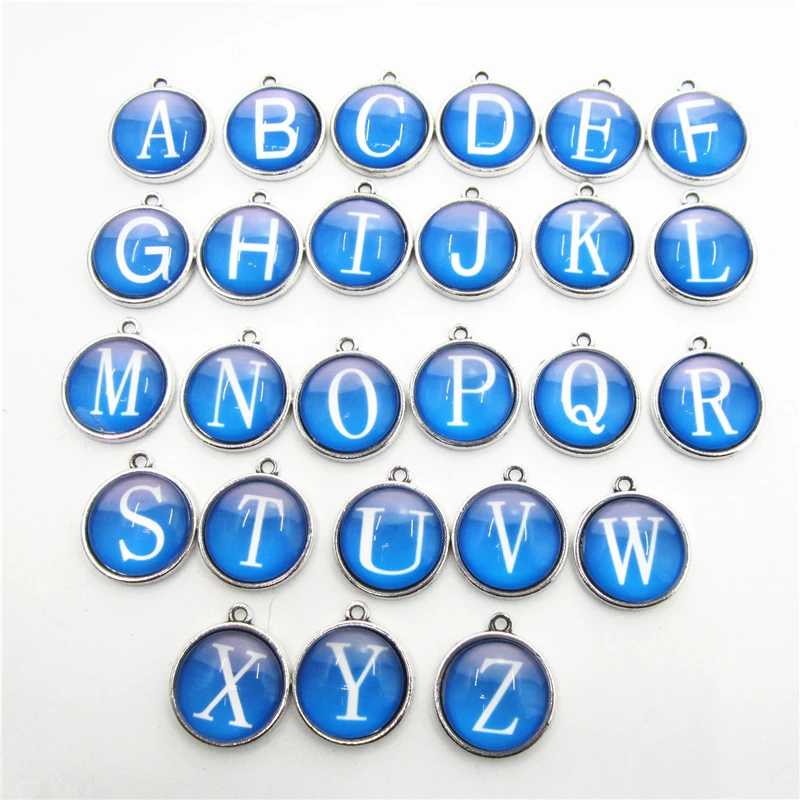 2018 New 26pcs/lot 26 Letters Alphabet Dangle Charms Lobster Clasp DIY Bracelet Necklace Pendants Jewelry Hanging Charms
2018 New 26pcs/lot 26 Letters Alphabet Dangle Charms Lobster Clasp DIY Bracelet Necklace Pendants Jewelry Hanging Charms
