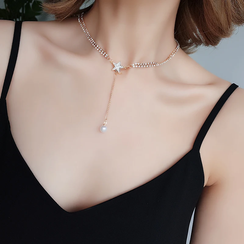 Korean Version Of Simple And Short Double Neck Jewelry Necklace With Waterdrill Women's Collarbone Chain Collar Band Accessories
Korean Version Of Simple And Short Double Neck Jewelry Necklace With Waterdrill Women's Collarbone Chain Collar Band Accessories