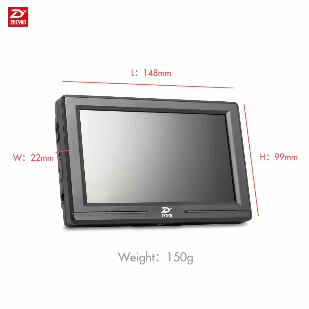 Zhiyun Official 5.5" Mini camera Monitor with HDMI Input Output IPS HD 1920x1080 LCD monitoring for Gimbal Stabilizer
Zhiyun Official 5.5" Mini camera Monitor with HDMI Input Output IPS HD 1920x1080 LCD monitoring for Gimbal Stabilizer