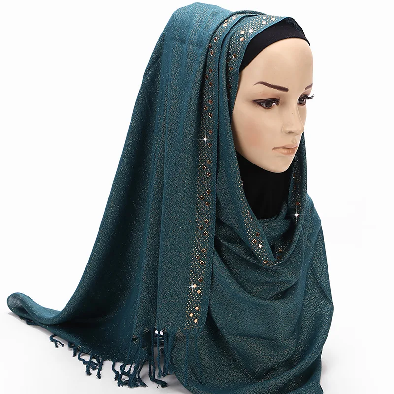 Muslim Cotton Blend Hijab Scarf with Long Tassels Plain Rhinestone Shawl Tudung Wraps Head Scarf Coverings Islam Ramadan Hijabs
Muslim Cotton Blend Hijab Scarf with Long Tassels Plain Rhinestone Shawl Tudung Wraps Head Scarf Coverings Islam Ramadan Hijabs