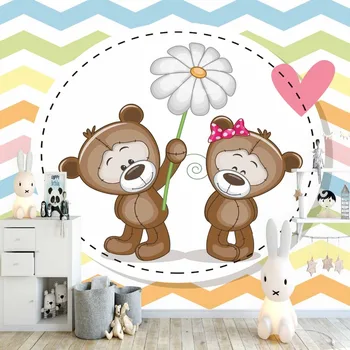 Else Blue Green Lines Teddy Bears Daisy Flowers 3d Print Cartoon Cleanable Fabric Mural Kids Children Room Background Wallpaper
Else Blue Green Lines Teddy Bears Daisy Flowers 3d Print Cartoon Cleanable Fabric Mural Kids Children Room Background Wallpaper