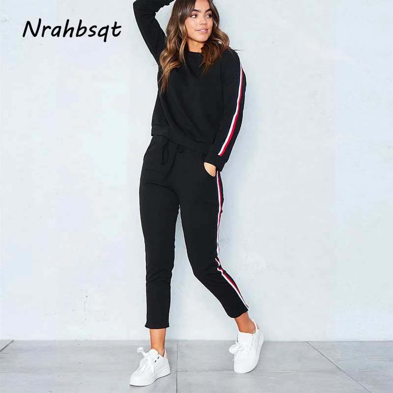 NRAHBSQT Solid Color Jogging Suits For Women Sport Suit Fitness Running Set Pullover Tops Women Pants Leisure Tracksuit RS017
NRAHBSQT Solid Color Jogging Suits For Women Sport Suit Fitness Running Set Pullover Tops Women Pants Leisure Tracksuit RS017