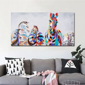 Modern Painting Canvas Colorful Zebra Wall Art Painting Nordic Home Decor Watercolor Full Colour Animal For Living Room Kids
Modern Painting Canvas Colorful Zebra Wall Art Painting Nordic Home Decor Watercolor Full Colour Animal For Living Room Kids