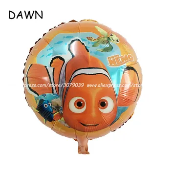 wholesale 50pcs/lot 18inchs round clown nemo fish balloons aluminum foil ballon cartoon baloes birthday party decoration balloon
wholesale 50pcs/lot 18inchs round clown nemo fish balloons aluminum foil ballon cartoon baloes birthday party decoration balloon