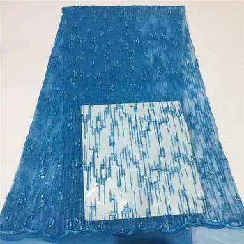 Net Lace Fabric African Sequins Wedding Laces Blue Color 2018 High Quality Guipure Lace Dress Fabrics A966-1 
Net Lace Fabric African Sequins Wedding Laces Blue Color 2018 High Quality Guipure Lace Dress Fabrics A966-1