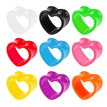 BOG-1Pair Acrylic Ear Plug Heart Tunnels Piercings Colorful Ear Flesh Plugs Earlet Gauges Body Piercing Jewelry 4mm-12mm
BOG-1Pair Acrylic Ear Plug Heart Tunnels Piercings Colorful Ear Flesh Plugs Earlet Gauges Body Piercing Jewelry 4mm-12mm