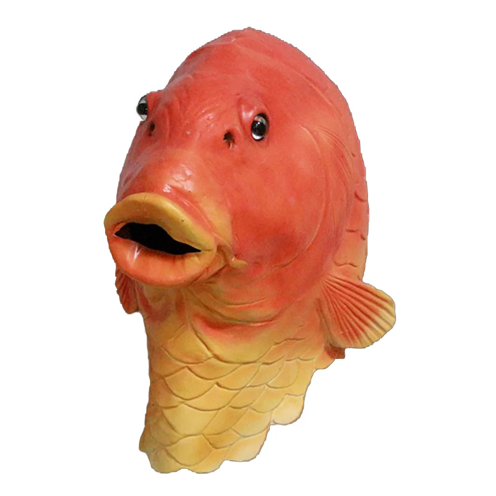 Animals Latex Full Head Fish Mask Halloween Party Realistic Golden Fish Face Mask Fancy Dress
Animals Latex Full Head Fish Mask Halloween Party Realistic Golden Fish Face Mask Fancy Dress