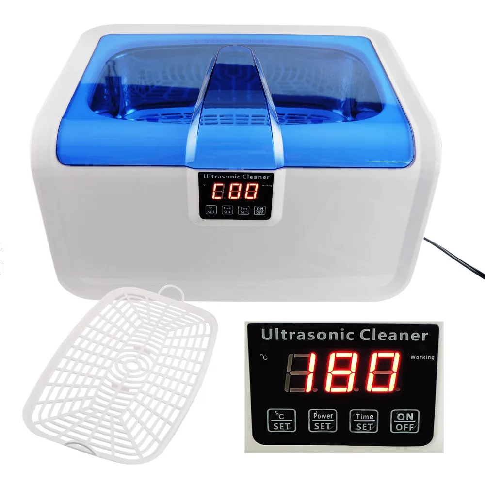 Digital Ultrasonic Cleaner Stainless Steel 2.5L Heater Jewelry Watches Glasses Dental Equipments Cleaning Tool with Timer - 220V
Digital Ultrasonic Cleaner Stainless Steel 2.5L Heater Jewelry Watches Glasses Dental Equipments Cleaning Tool with Timer - 220V