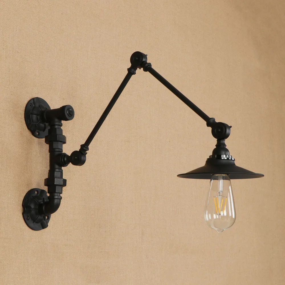 DOXA Rustic Swing Arm Wall Lamp LED Iron Industrial Light Fixtures Black Antique Wall Sconce Angle Adjustable Luminaire
DOXA Rustic Swing Arm Wall Lamp LED Iron Industrial Light Fixtures Black Antique Wall Sconce Angle Adjustable Luminaire
