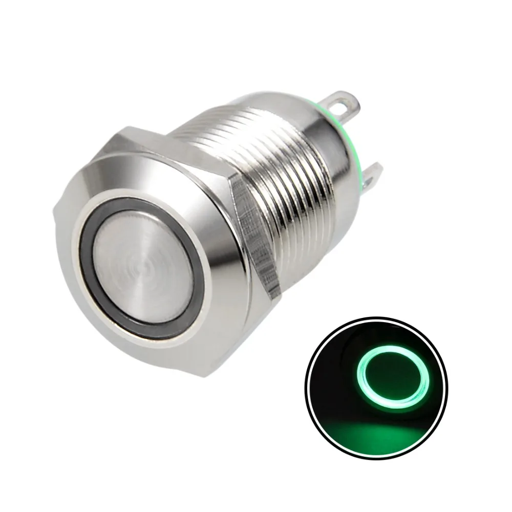 UXCELL Metal Push Button Switches 12/16mm Mounting Dia 2A 1NO 3-6/12/24VAC/DC Blue Green Red LED Light High Flat Accessories
UXCELL Metal Push Button Switches 12/16mm Mounting Dia 2A 1NO 3-6/12/24VAC/DC Blue Green Red LED Light High Flat Accessories