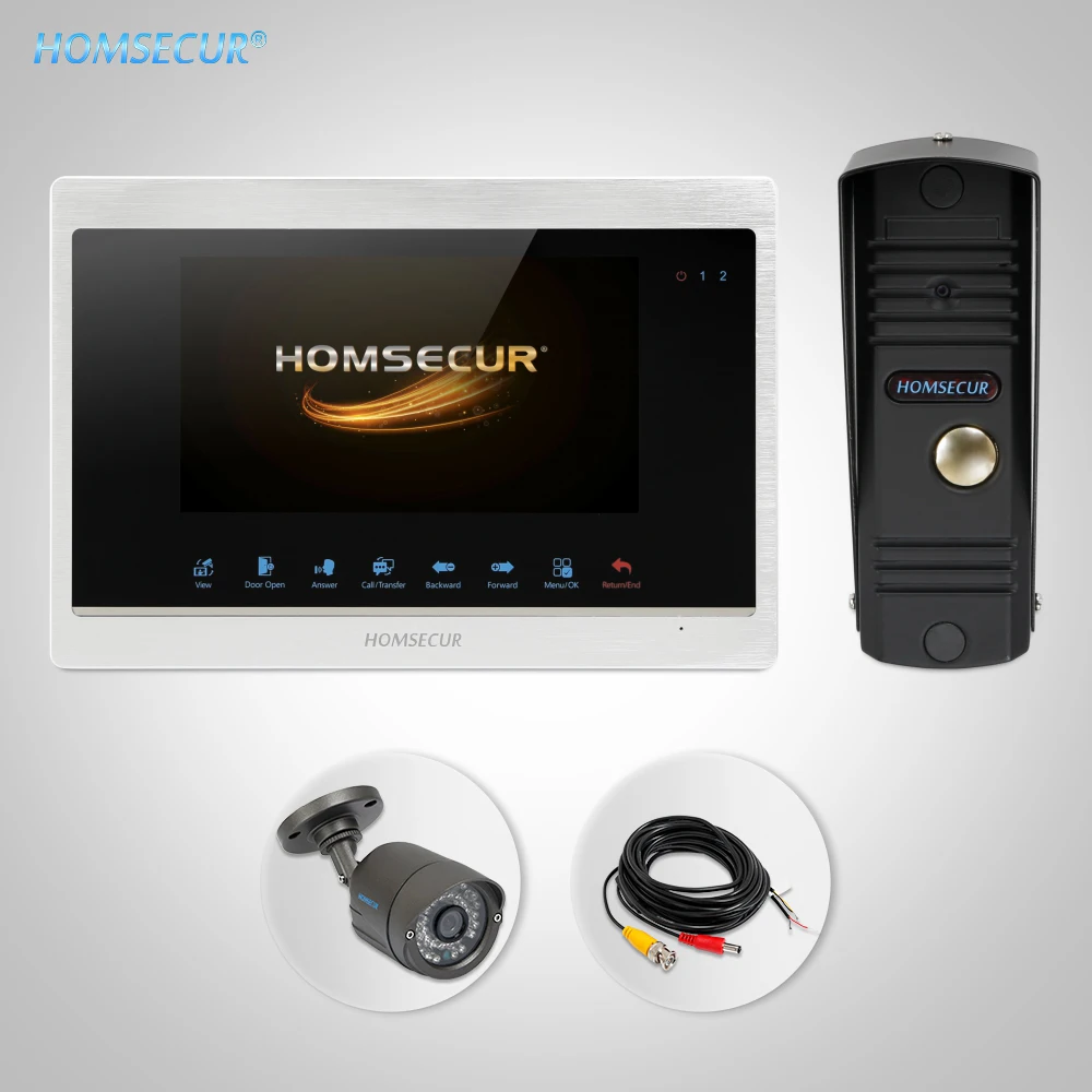 HOMSECUR 7" Wired Video Door Phone Intercom System 1.3MP with Waterproof Camera (BC011HD-B +BM702HD-S)
HOMSECUR 7" Wired Video Door Phone Intercom System 1.3MP with Waterproof Camera (BC011HD-B +BM702HD-S)