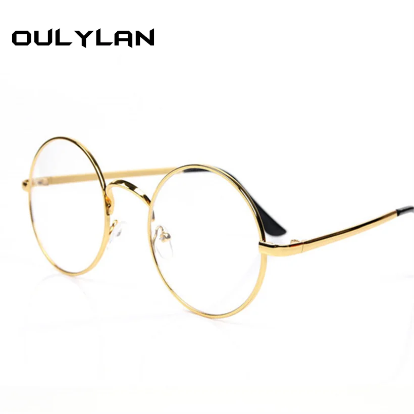 Oulylan Men Women Glasses Frames Metal Round Spectacle With Clear Lens Optical Frame Transparent Eyeglasses
Oulylan Men Women Glasses Frames Metal Round Spectacle With Clear Lens Optical Frame Transparent Eyeglasses