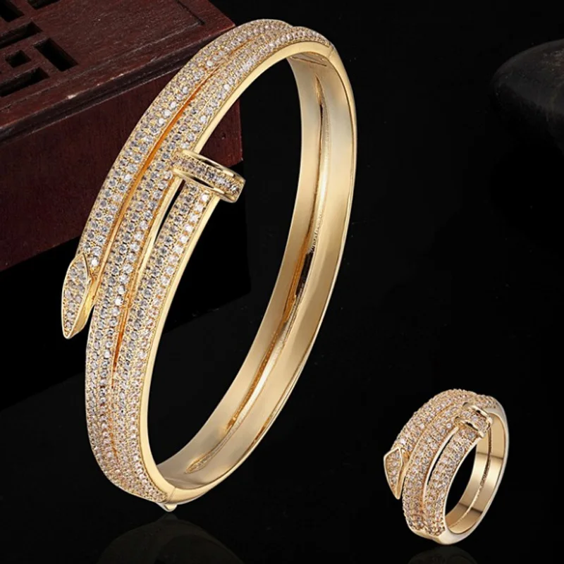 

LanRuiSha Brand AAA Zirconia Bangles Bridal Wedding Jewelry Dubai Zircon Bangles & Bracelet For Women Pulseira Feminina Pulseira