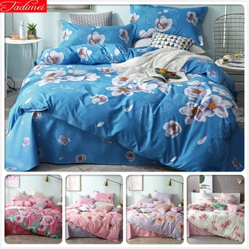 Floral Pattern Blue Duvet Cover 3/4 pcs Bedding Sets Adult Kids Child Soft Cotton Bed Linens Single Twin Queen King Double Size 
Floral Pattern Blue Duvet Cover 3/4 pcs Bedding Sets Adult Kids Child Soft Cotton Bed Linens Single Twin Queen King Double Size