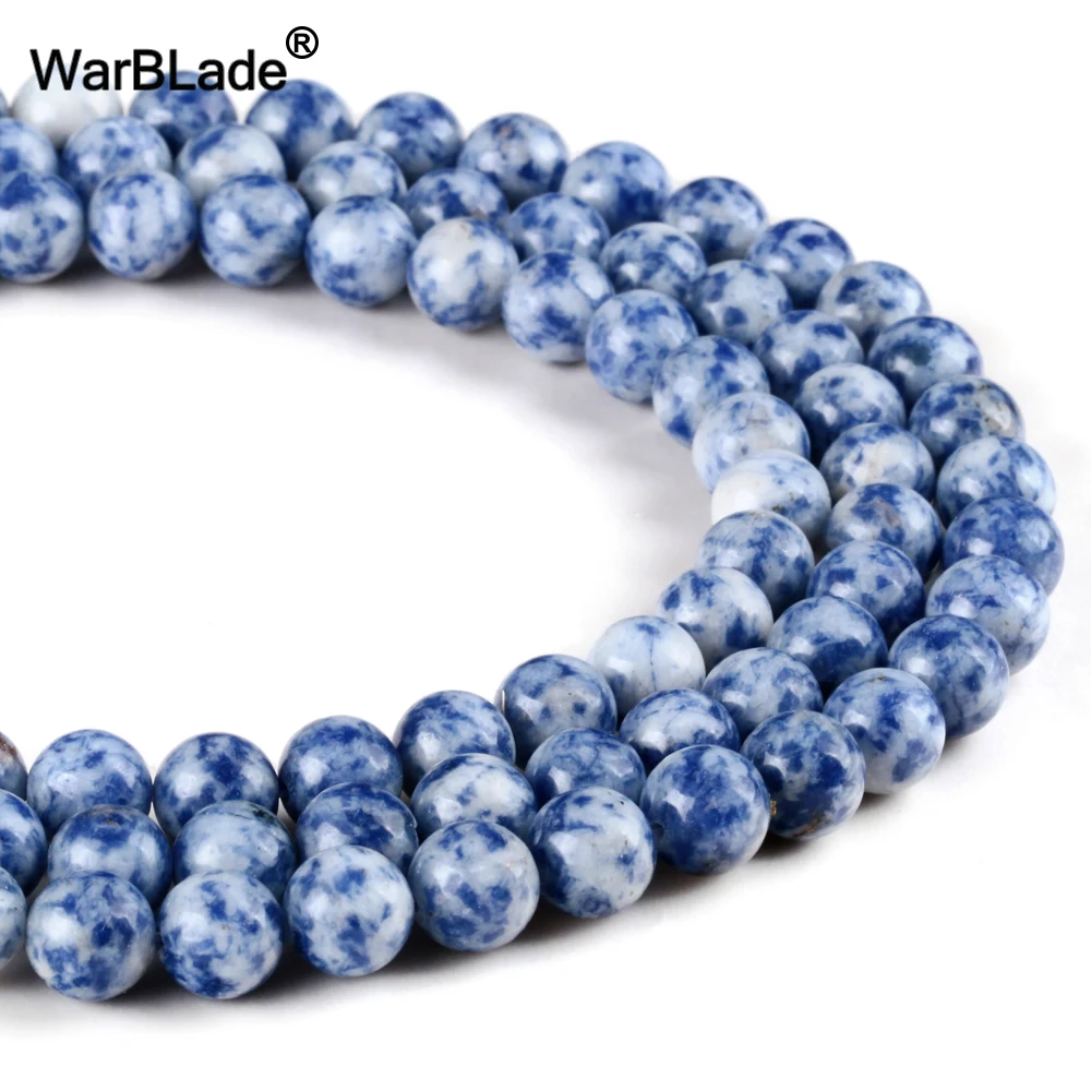 WarBLade Natural Stone Dot White Blue Beads Sodalite Round Loose Stone Beads 4mm 6mm 8mm 10 12MM For DIY Bracelet Jewelry Making
WarBLade Natural Stone Dot White Blue Beads Sodalite Round Loose Stone Beads 4mm 6mm 8mm 10 12MM For DIY Bracelet Jewelry Making