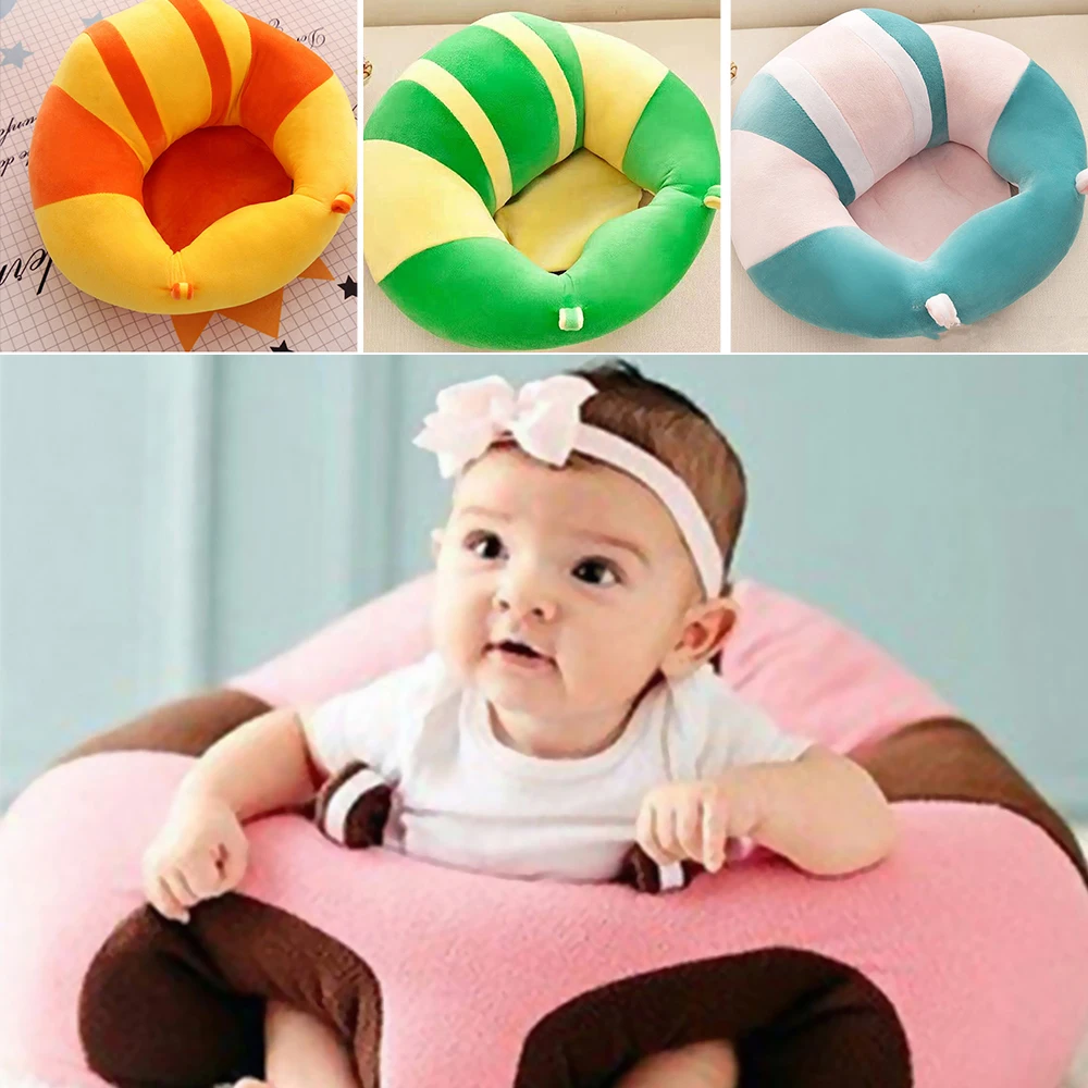 

Baby Support Seat Plush Soft Baby Sofa Infant Learning To Sit Chair Keep Sitting Posture Comfortable For 0-12 Months Baby Chair