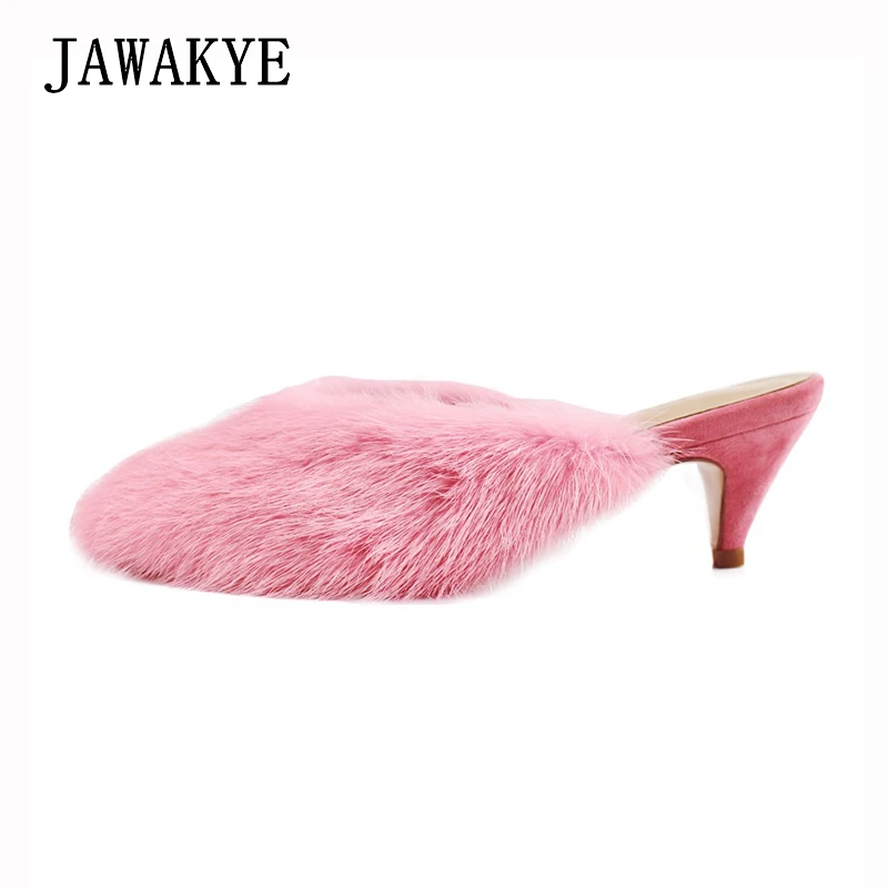 New Cherry pink mink hair Fur Slippers Women Kitten Heels ladies loafers Flip Flops Fluffy Comfy slippers Cover Toe fur Shoes
New Cherry pink mink hair Fur Slippers Women Kitten Heels ladies loafers Flip Flops Fluffy Comfy slippers Cover Toe fur Shoes