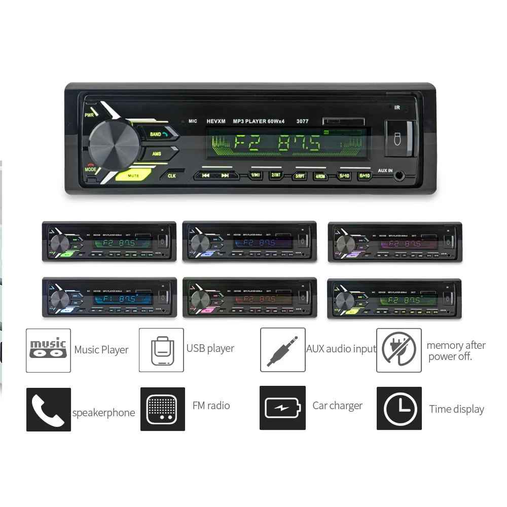 Car Bluetooth Autoradio Stereo Car Radio 1 Din V3.0 FM Aux Input Receiver Car Audio SD USB MP3 MMC WMA radio car oto teypleri
Car Bluetooth Autoradio Stereo Car Radio 1 Din V3.0 FM Aux Input Receiver Car Audio SD USB MP3 MMC WMA radio car oto teypleri