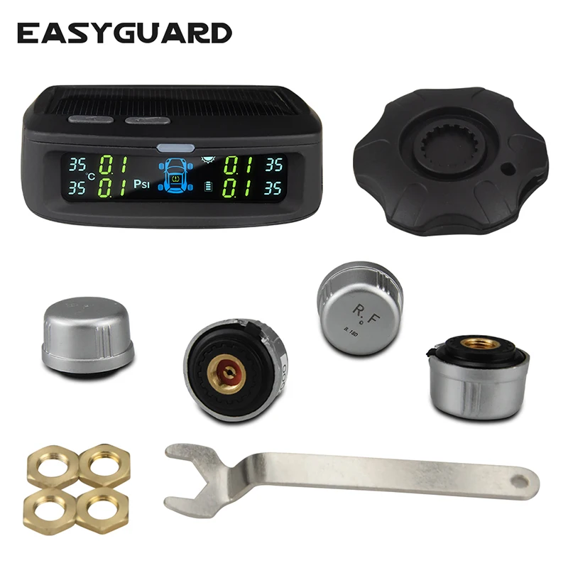 EASYGUARD T187W TPMS tire pressure monitoring system wireless external sensor solar energy LCD display chargeable display
EASYGUARD T187W TPMS tire pressure monitoring system wireless external sensor solar energy LCD display chargeable display