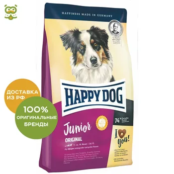 Happy Dog Supreme Junior Original food for juniors of all breeds, Bird, 10 kg. 
Happy Dog Supreme Junior Original food for juniors of all breeds, Bird, 10 kg.