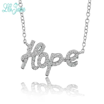 l&zuan Pendant Necklace For Women S925 Sterling Silver Fine Jewelry Letter Hope-Shaped White Cubic Zirconia Collana Donna
l&zuan Pendant Necklace For Women S925 Sterling Silver Fine Jewelry Letter Hope-Shaped White Cubic Zirconia Collana Donna