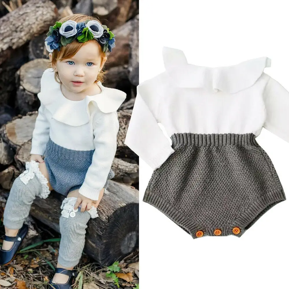 Brand New Newborn Baby Girl Wool Knitting Romper Autumn 0-24M Infant Kid Clothes Long Sleeve Warm Crochet Outfits Casual Clothes
Brand New Newborn Baby Girl Wool Knitting Romper Autumn 0-24M Infant Kid Clothes Long Sleeve Warm Crochet Outfits Casual Clothes