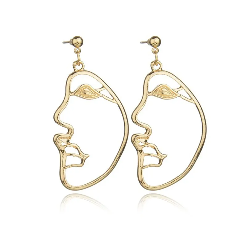 Exaggerated abstract eardrop retro metal female party deserve to act the role of a human face stud earrings
Exaggerated abstract eardrop retro metal female party deserve to act the role of a human face stud earrings