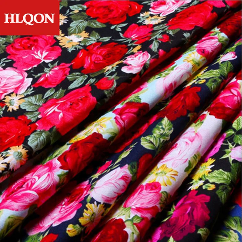 High quality 100% cotton printed sateen rose peony fabric used for Quilting sewing dress women clothing skirt hat by 100x150cm
High quality 100% cotton printed sateen rose peony fabric used for Quilting sewing dress women clothing skirt hat by 100x150cm