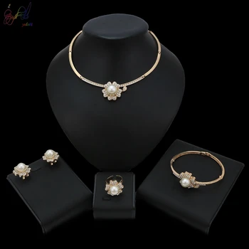 Yulaili Pearl Sunflower Shape With Crystal Covered Elegance Jewelry Set For Women Wedding Big Occasion
Yulaili Pearl Sunflower Shape With Crystal Covered Elegance Jewelry Set For Women Wedding Big Occasion