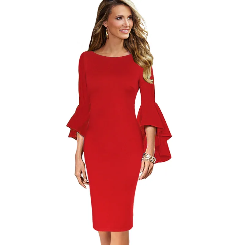 Vfemage Women Autumn Elegant Long Flare Bell Sleeve Fashion Vintage Pinup Formal Party Cocktail Bodycon Pencil Sheath Dress 8350
Vfemage Women Autumn Elegant Long Flare Bell Sleeve Fashion Vintage Pinup Formal Party Cocktail Bodycon Pencil Sheath Dress 8350