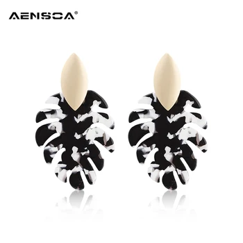AENSOA Bohemia Leaf Acrylic Earrings For Women Big Pendientes Tropical Plant Leaves Jewelry Vintage Earrings Wholesale Gift
AENSOA Bohemia Leaf Acrylic Earrings For Women Big Pendientes Tropical Plant Leaves Jewelry Vintage Earrings Wholesale Gift