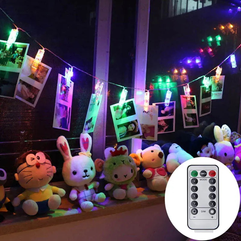 Photo Card Clip Holder LED String Lights 1M 2M 3M 4M Christmas New Year Wedding Home Decoration Fairy Light Battery/USB Powered
Photo Card Clip Holder LED String Lights 1M 2M 3M 4M Christmas New Year Wedding Home Decoration Fairy Light Battery/USB Powered