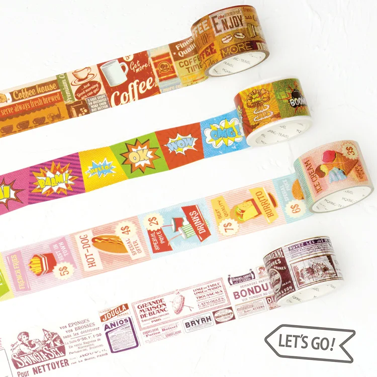 30mm x 5M Masking Tape Vintage Style Office Adhesive Tape Scrapbook Decorative Tape Retro Series Coffee Coupon Beautify Life
30mm x 5M Masking Tape Vintage Style Office Adhesive Tape Scrapbook Decorative Tape Retro Series Coffee Coupon Beautify Life