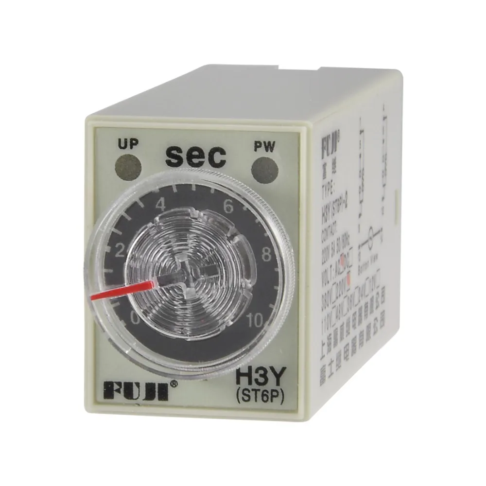 UXCELL 220VAC 10/30/60S 8 Terminals Range Adjustable Delay Timer Time Relay H3Y(ST6P)-2 With Base Electrical Power Supplies
UXCELL 220VAC 10/30/60S 8 Terminals Range Adjustable Delay Timer Time Relay H3Y(ST6P)-2 With Base Electrical Power Supplies