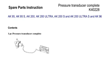 GAMBRO AK 95 AK 96 AK 98 AK 200 PRESSURE TRANSDUCER KIT COMPLETE ( NEW ) K40228003
GAMBRO AK 95 AK 96 AK 98 AK 200 PRESSURE TRANSDUCER KIT COMPLETE ( NEW ) K40228003