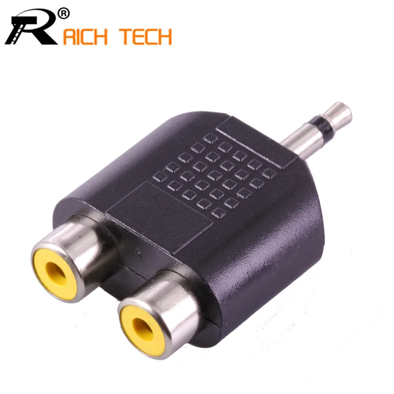 10Pcs Jack 3.5 MM mono Plug to 2xRCA Female Jack Socket Nickle Plated Plastic R Connector Audio/Video Adapter
10Pcs Jack 3.5 MM mono Plug to 2xRCA Female Jack Socket Nickle Plated Plastic R Connector Audio/Video Adapter