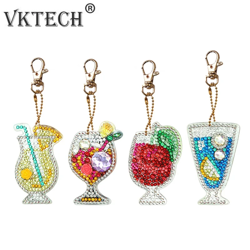 4pcs Juice DIY Full Drill Special Shaped Diamond Painting Keychain Embroidery Christmas Gift Woman Girl Jewelry Keyring
4pcs Juice DIY Full Drill Special Shaped Diamond Painting Keychain Embroidery Christmas Gift Woman Girl Jewelry Keyring