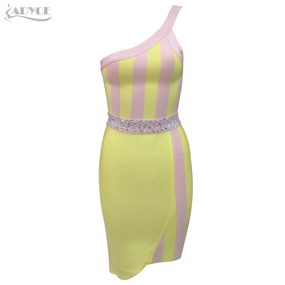 Women Bandage Dress One Shoulder Fashion Lady Dress Vestidos 2018 New Fashion Party Dresses