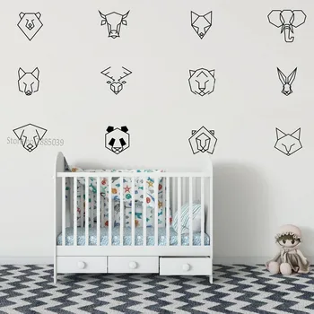 12pcs/set Bear Elephant Geometric Animal Pattern Decal DIY Vinyl Wall Sticker Self-sticking Creative Wall Decor Waterproof JW594
12pcs/set Bear Elephant Geometric Animal Pattern Decal DIY Vinyl Wall Sticker Self-sticking Creative Wall Decor Waterproof JW594