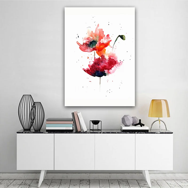 Abstract Canvas Paintings Watercolor Art Red Flower Poster Print Nordic Wall Picture Single Wall Art Home Living Room Decor
Abstract Canvas Paintings Watercolor Art Red Flower Poster Print Nordic Wall Picture Single Wall Art Home Living Room Decor