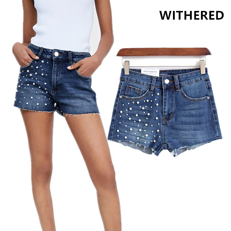 Withered summer denim shorts women england high street vintage pearls burrs stretch washed harem denim shorts women plus size
Withered summer denim shorts women england high street vintage pearls burrs stretch washed harem denim shorts women plus size