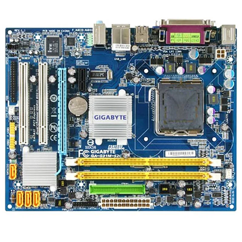 Бесплатная доставка 100% оригинальная материнская плата для Gigabyte GA-G31M-S2C G31M-S2C G31 DDR2