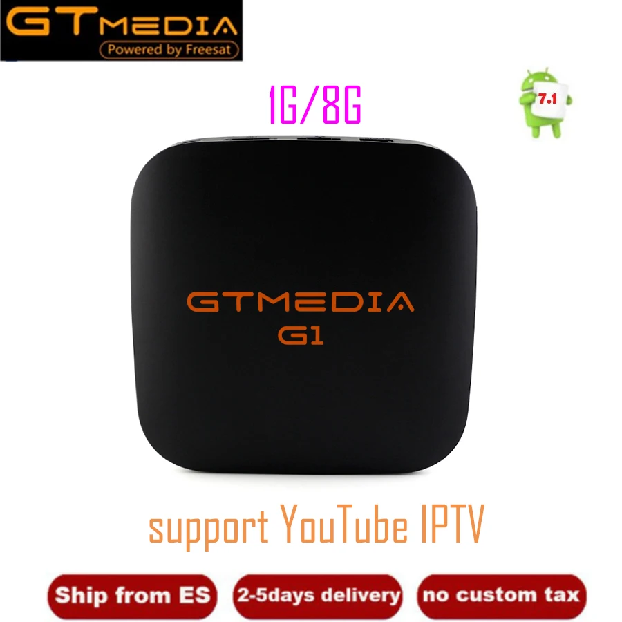 GTMEDIA G1 S905W Android 7.1.2 TV Box Media Player 1GB RAM 8GB ROM Set Top TV Box 4K HD 2.4G Wifi Smart TV Box IPTV Hot sale
GTMEDIA G1 S905W Android 7.1.2 TV Box Media Player 1GB RAM 8GB ROM Set Top TV Box 4K HD 2.4G Wifi Smart TV Box IPTV Hot sale