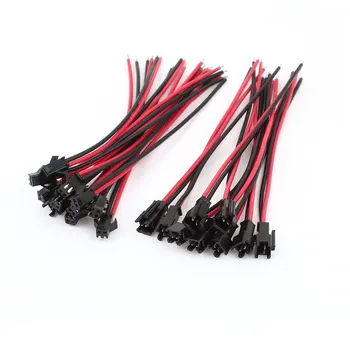 UXCELL 10 Pairs Black Red 15Cm Long 2-Terminal El Wires Pigtail Connector 
UXCELL 10 Pairs Black Red 15Cm Long 2-Terminal El Wires Pigtail Connector