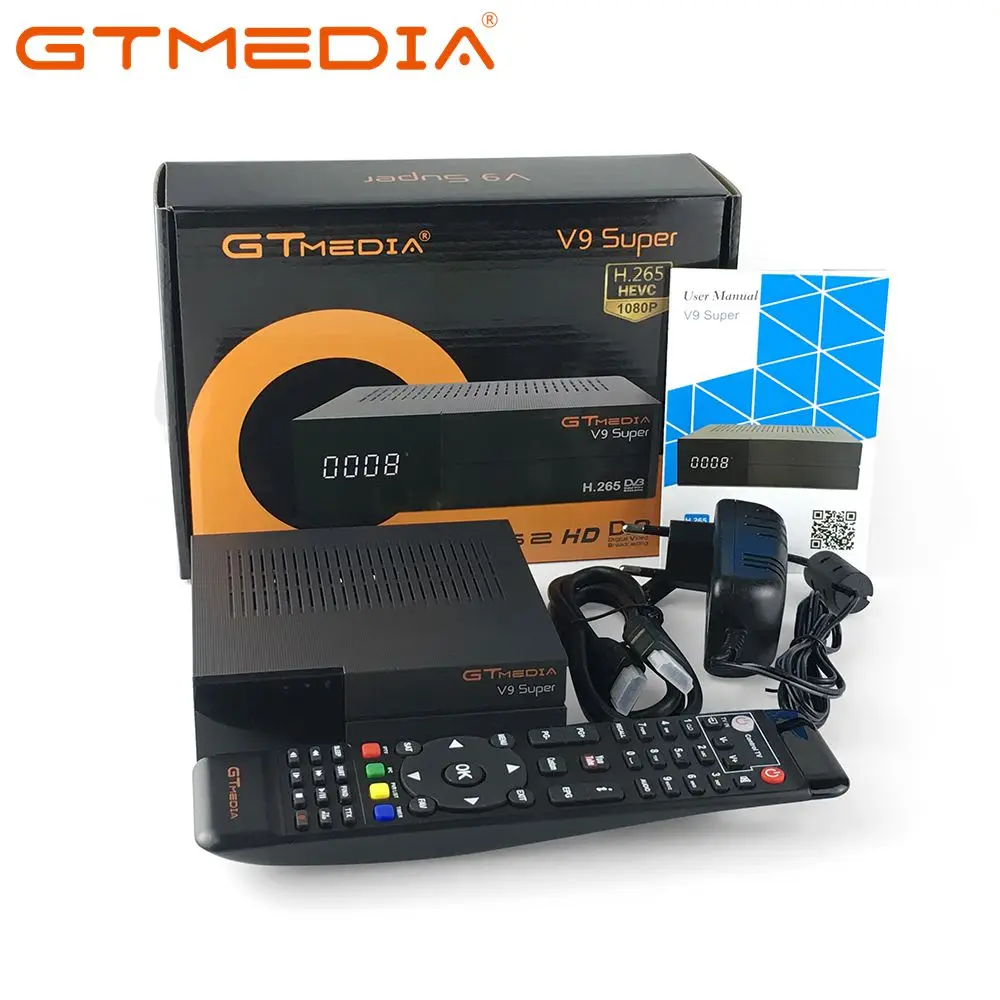 Gtmedia V9 Super Receptor DVB-S2 Built-in WIFI Support AVS+ HD.265 FREE SAT V9 SUPER Satellite Receiver Set Top TV Box
Gtmedia V9 Super Receptor DVB-S2 Built-in WIFI Support AVS+ HD.265 FREE SAT V9 SUPER Satellite Receiver Set Top TV Box