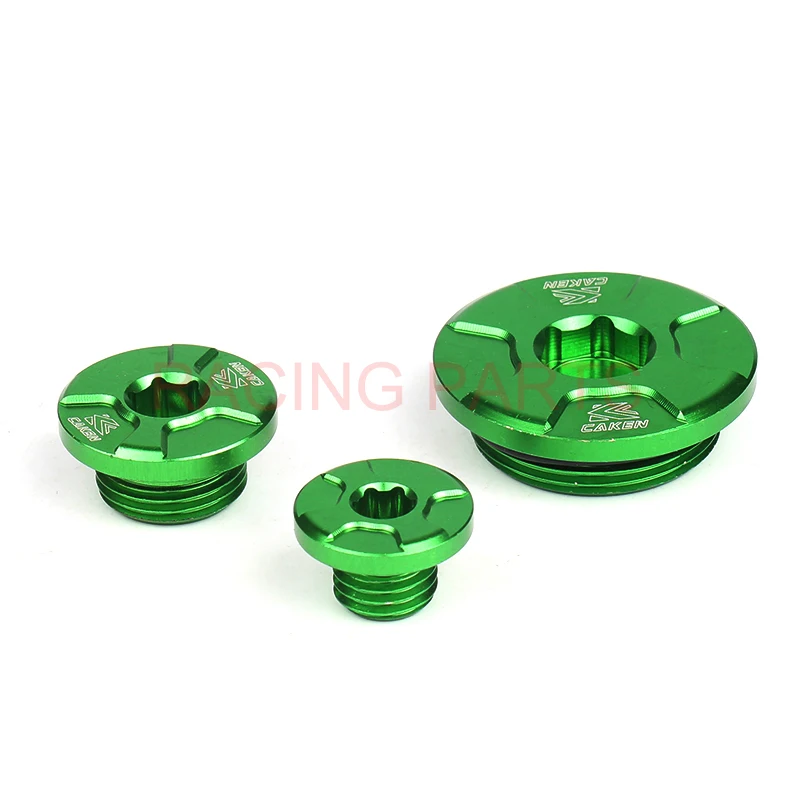 RACING PARTS Green Engine Timing Oil Filter Plug Set Fit KX250F 11-16 KX450F 09-16 KLX450R 08-15 Dirt Bike Motocross Off Road
RACING PARTS Green Engine Timing Oil Filter Plug Set Fit KX250F 11-16 KX450F 09-16 KLX450R 08-15 Dirt Bike Motocross Off Road