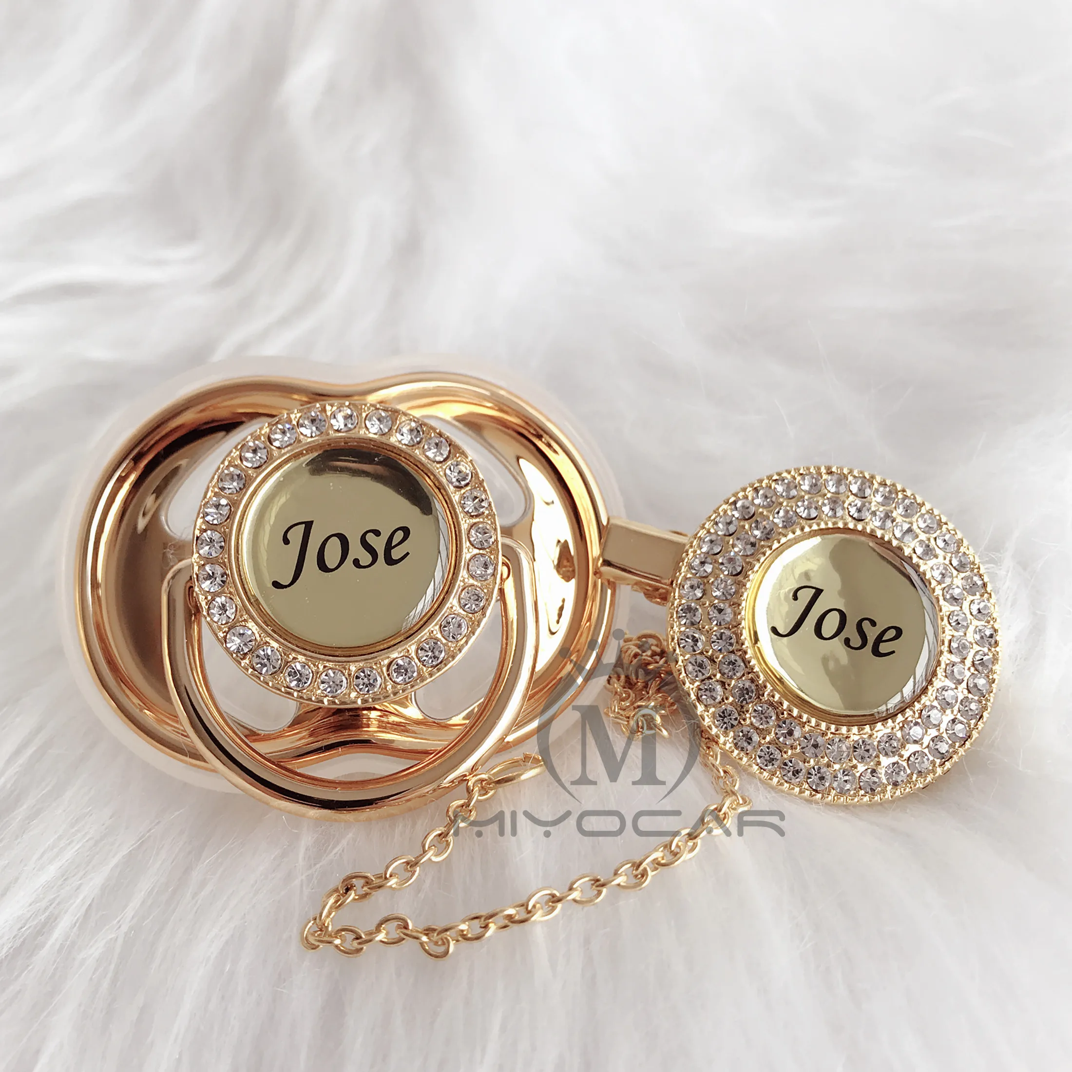 MIYOCAR Personalized any name can make gold bling pacifier and pacifier clip BPA free dummy bling unique design P8
MIYOCAR Personalized any name can make gold bling pacifier and pacifier clip BPA free dummy bling unique design P8